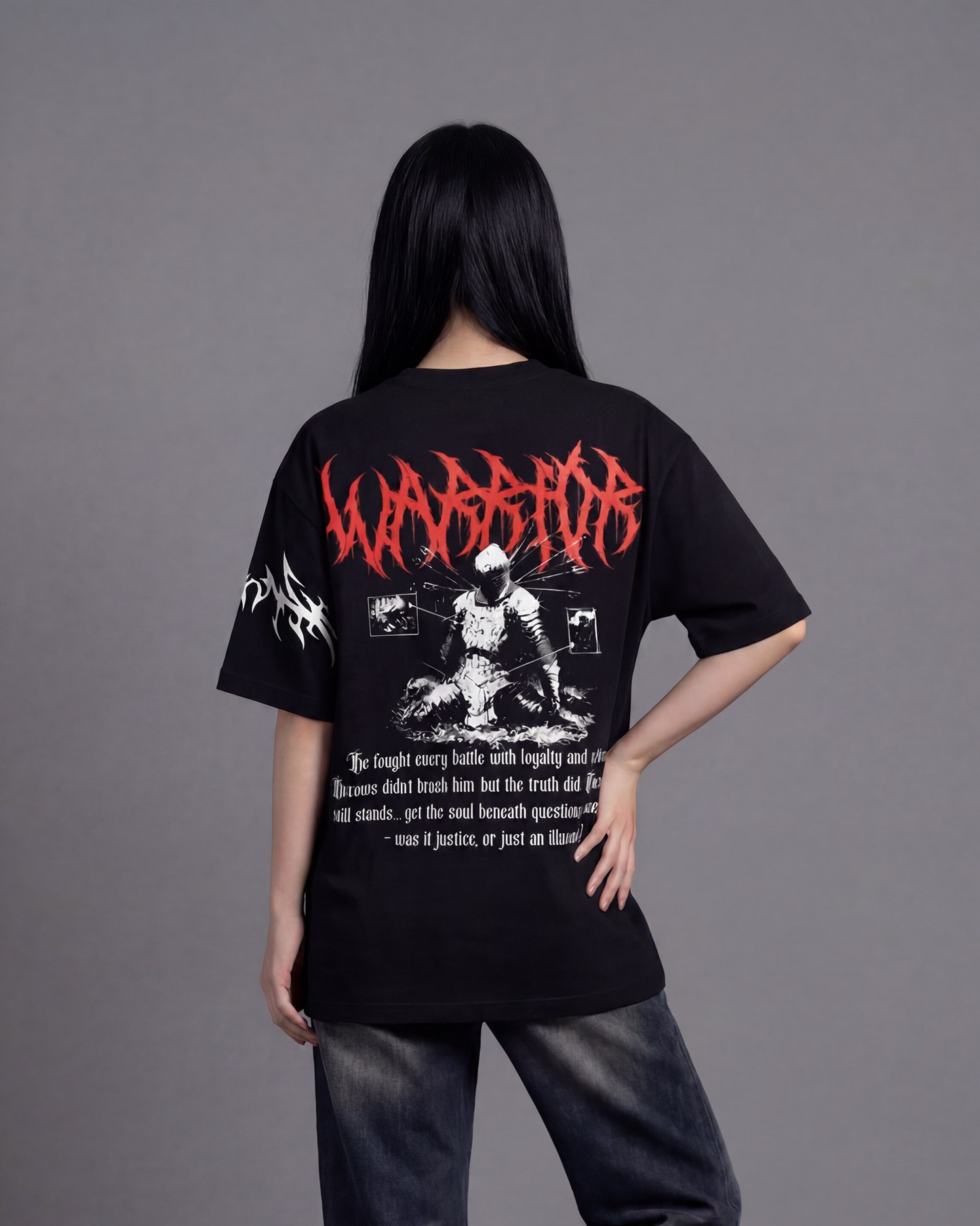 black t shirt