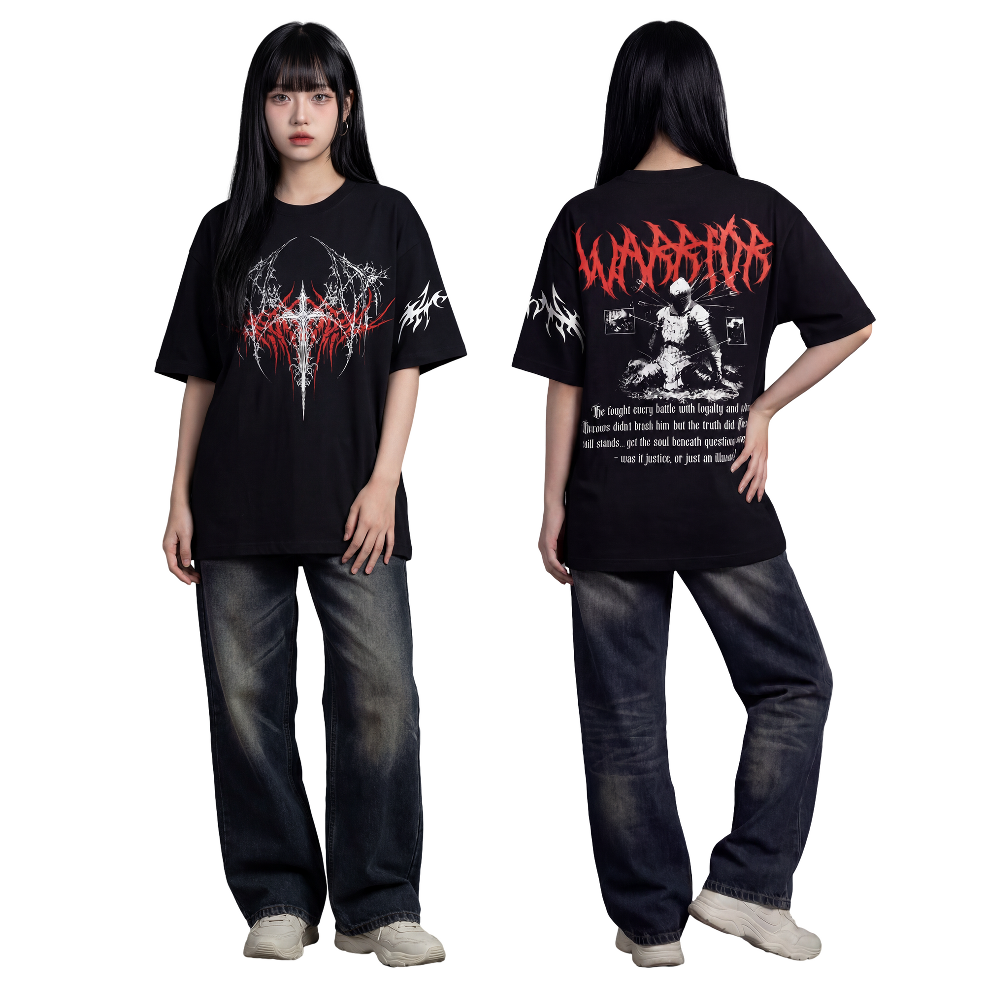 WAR OVERSIZED GRAPHIC T-SHIRT